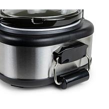 HomeCraft 1.5 Qt Oval Triple Slow Cooker Buffet