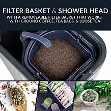 HomeCraft 3-Quart Black Café' Ice Iced Coffee and Tea Brewing System