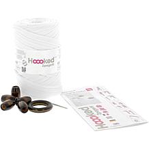 Hoooked Macrame Hanging Basket Kit with Zpagetti Yarn - White