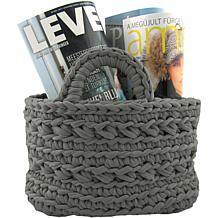 Hoooked Revisto Basket Kit with Zpagetti Yarn - Anthracite