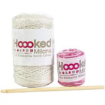 Hoooked Unicorn Nora Yarn Kit with Eco Brabante Yarn - Off White