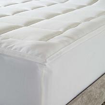 Hotel Laundry 1.5" Comfort Microfiber Gusseted Fiberbed - Queen