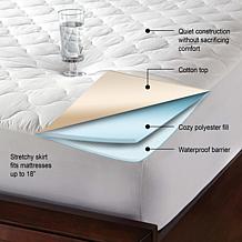 Hotel Laundry Quiet Cotton Waterproof Mattress Pad - Twin