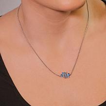 House of Ellure Multigemstone Fancy-Shape Cluster 18" Chain Necklace