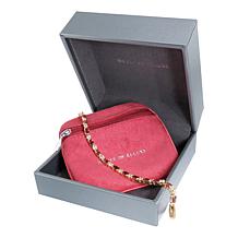 House of Ellure Red Garnet and White Topaz Tennis Bracelet
