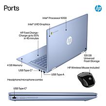 HP 14" Touch Intel 4GB Ram 128GB Storage 2-in-1 Chromebook Laptop