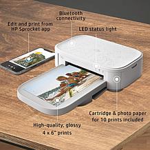 HP 4" x 6” Sprocket Studio Plus Wi-Fi Portable Photo Printer