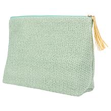 HSN Discover Beauty Raffia Natural Makeup Clutch