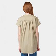 HUE Button-Front Tunic