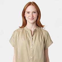 HUE Button-Front Tunic