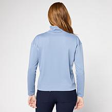 HUE Cotton Jersey Long-Sleeve Turtleneck Top