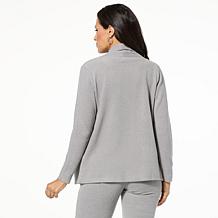 HUE Ribbed Sweater Knit Cardigan