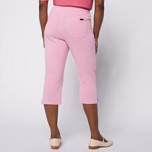 Hue Spring Stripe Pull-On Pedal Pusher Pant