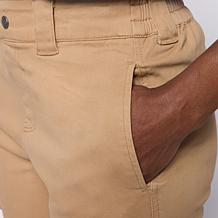 HUE Stretch Chino Flared Leg Skimmer Pant