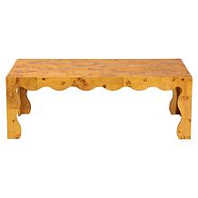 Huxley Natural Burl Wood Coffee Table