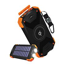 Azpen 8-in-1 Solar Flashlight, AM/FM Weather Radio & Power Bank 2-pack