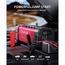 iDeaPLAY 27KmAh Jumpstarter/Power Station w/Cables, AC Adapter & Case