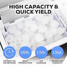 Igloo Automatic Self-Cleaning 26-Pound Ice Maker - Black