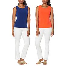 IMAN Global Chic 2-pack Jersey Knit Tank Set