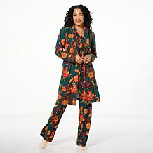 IMAN Global Chic 2-piece Buttery Soft Knit Pajama Set