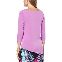 IMAN Global Chic Asymmetric ITY Top