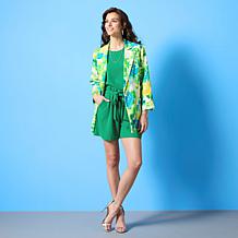 IMAN Global Chic Crepe Knit Short