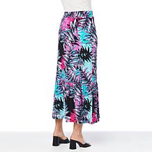 IMAN Global Chic Tiered Jersey Knit Maxi Skirt