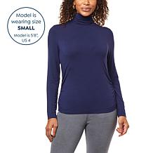 IMAN Global Chic Turtleneck with Shirred Sideseams