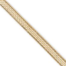 Imperial Silver Basket Weave Diamond-Cut Bracelet