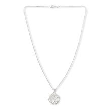 Imperial Silver Diamond-Cut Wheat Link Initial Pendant with 18" Cha...