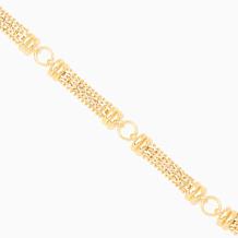 Imperial Silver Sterling Silver Circle Link Bracelet