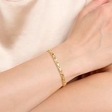 Imperial Silver Sterling Silver Diamond-Cut 1/4 Mirror Chain Bracelet