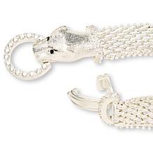 Imperial Silver Ultra Lamé Diamond-Cut Panther Bracelet