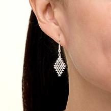 Imperial Silver Ultra Lamé Sterling Silver Diamond-Cut Drop Earrings