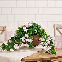 Improvements 15" Faux Crepe Myrtle Hanging Baskets - Set of 2