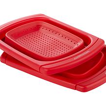 Improvements 2-piece Collapsible/Expandable Colander & Mini Sink
