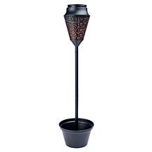 Improvements 38 Metal Solar Lantern with Planter & Stake