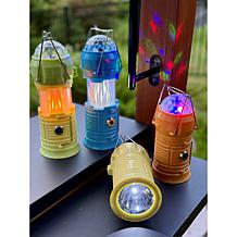 Improvements 4-pack 4-in-1 Lanterns with Flame & Party Lighting