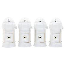 Improvements 4-pack 4-in-1 Lanterns with Flame & Party Lighting