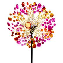 Improvements 51" Bubble Dot Motif Solar Spinner