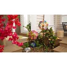 Improvements 51" Bubble Dot Motif Solar Spinner