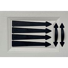 Improvements 6-piece Decorative Garage Door Faux Hardware Kit