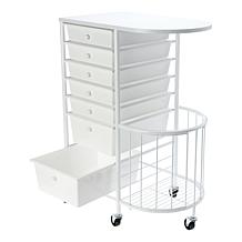 Improvements Flat Top Craft Cart with Drawers