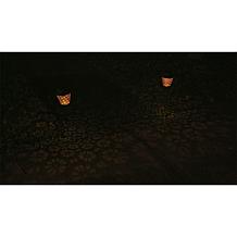 Improvements Solar Metal Lantern Stakes - Set of 2