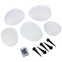 Improvements Solar Rock Lights - Set of 5
