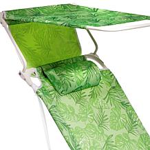 Improvements Tall 4-Position Beach Chair with Accessories