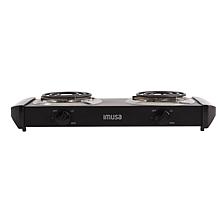 IMUSA Electric Double Burner - Black