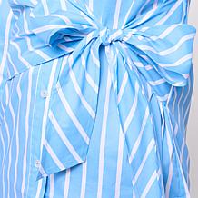In Earnest Oxford Tie-Front Shirt