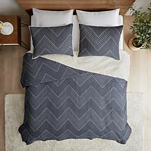 INK+IVY Pomona Cotton 3pc Coverlet Mini Set - Navy - King/Cal King