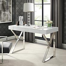 Inspired Home 2-Drawers Writing Desk - Krystal